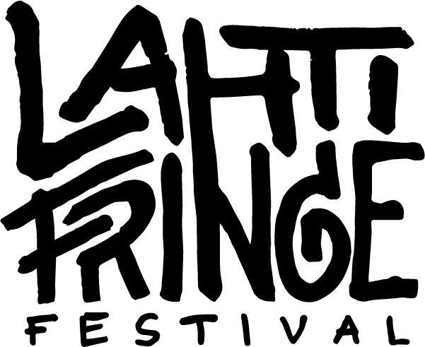 Lahti Fringe Festivalin logo, jossa lukee Lahti Fringe festival.